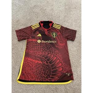 Adidas Seattle Sounders Authentic Bruce Lee Soccer Jersey Women’s Size Large MLS